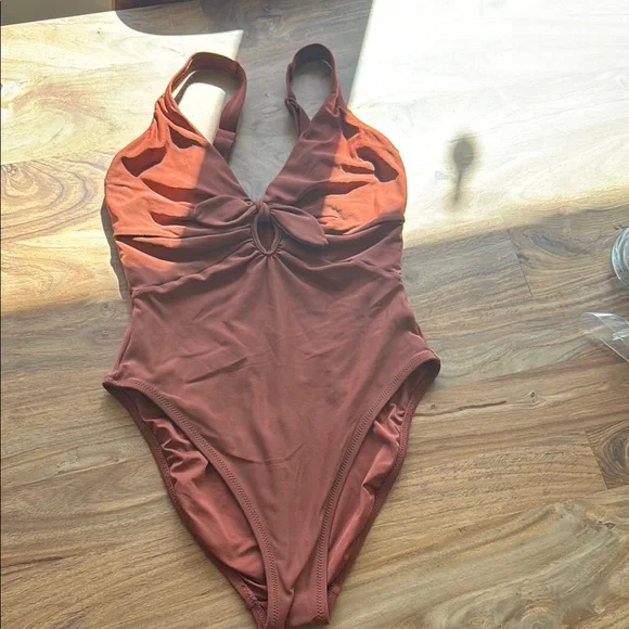 Robin Piccone Halter One-Piece Swimsuit - Picture 2 of 4